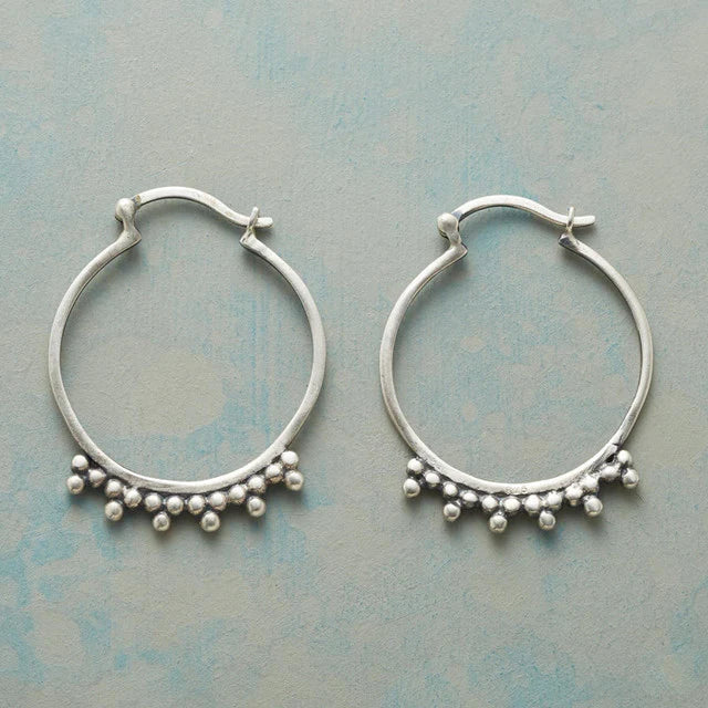 Vintage Silver Hoops kõrvarõngad